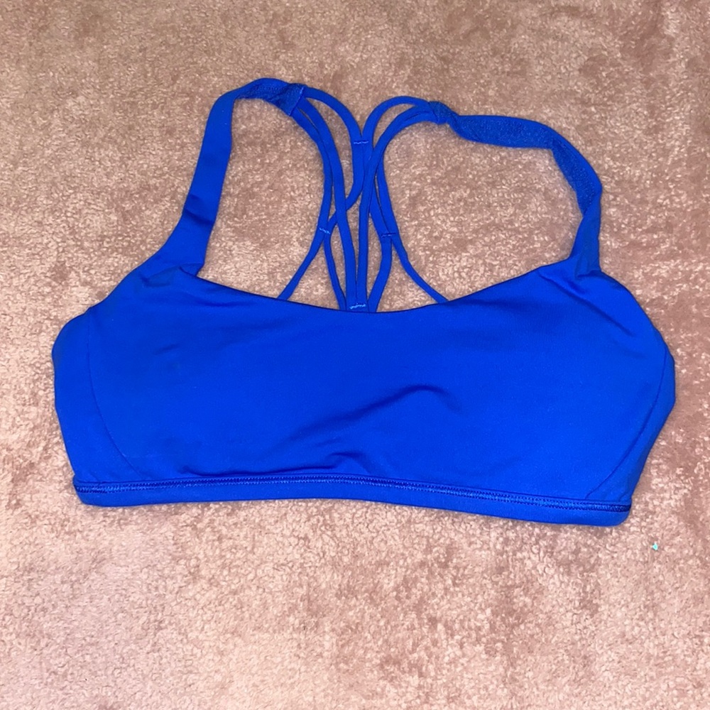 LULU LEMON ROYAL BLUE SPORTS BRA